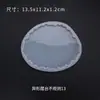 Molde de Resina de Cristal DIY Papoula Onda Irregular Base para Copo Molde de Exibição Molde Decorativo de Silicone