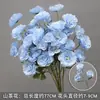 Juego de 10 Piezas de Flores para Boda en Tonos Azules para Decoraciones de Pasillo de Salón de Bodas, Arreglos Florales, Decoraciones de Fondo y Decoraciones de Escenario con Flores Artificiales