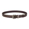 Cinturón de Cuero Genuino con Hebilla de Pin Estilo Nuevo para Mujer, Cinturón Versátil Casual para Negocios y Uso Diario, Piel de Vaca Genuina, Venta Directa de Fábrica