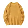 Suéteres de punto de color liso de 14 colores para hombres y mujeres, adecuados como capa base, tejido grueso, corte holgado, liquidación de fábrica transfronteriza