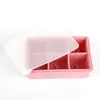 Forma de gelo de silicone de grau alimentício Amazon, grande, com 6 cubos, padrão criativo, para fazer gelo em casa