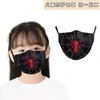 Máscara Infantil Personalizada con Impresión Digital de Araña Doble Capa con Filtro Se Puede Instalar y Se Puede Lavar Repetidamente y Ajustable con Cuelgaorejas