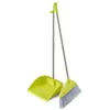Set de escoba de plástico de cerdas suaves, combinación de escoba y recogedor, escoba para el hogar, recogedor