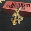 Yingyi Jewelry DIY Imitação Orquídea Broche Azul Queimado Antigo Acessórios para Cabeça Roupas Eletroforese Preservação de Cor