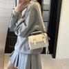Bolso de Mano Retro Esmerilado de Alta Gama para Mujer 2025 Nueva Moda Bolso Cuadrado Pequeño Bolso de Hombro Cruzado Bolso de Mujer