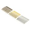 Acessórios de joias DIY material de cocar de fantasia antiga com furos pente de cabelo de dez dentes 54 * 39mm cor ouro/K branco