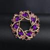 Broche de aleación acrílica de estilo coreano para mujer, accesorio fijo, broche de cristal atmosférico de moda, color pequeño, ramillete