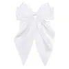 Pinza para el pelo con lazo de satén popular transfronterizo, pinza de resorte grande, color sólido, para la parte posterior de la cabeza, accesorios para el cabello para mujer