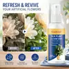 Spray Limpiador de Flores Artificiales KineShineX - Spray Limpiador para Eliminar el Polvo de la Superficie de Hojas de Plantas Verde Brillante