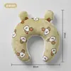 Almohada en Forma de U para Mascotas, Suave Almohada de Cuello de Franela para Perros, Previene la Caída de la Cabeza al Viajar en el Coche, Reposacabezas de Soporte para el Cuello