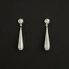 Pendientes de Gota de Agua Solidificada Retro Franceses para Mujer Diseño de Nicho Elegantes de Gama Alta Modernos Simples Cortos para Otoño e Invierno