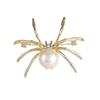 Broche de Araña Negra de Pedrería para Halloween Pin Metálico Vintage Broche Coreano Personalizado para Mujer Joyería al por Mayor