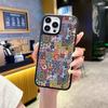 Funda de Teléfono Tótem Retro Exótico para iPhone17 Estampado Geométrico Étnico Colorido Funda Anticaída Venta al por Mayor Dropshipping