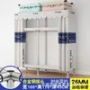 Guarda-roupa de aço de porta dupla extra-espesso, guarda-roupa simples, guarda-roupa de quarto extra-grande estilo chinês, guarda-roupa de cabeceira, armário de armazenamento e organização