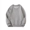 Sudadera infantil personalizada con impresión y bordado, 320 g, algodón chino, color puro, cuello redondo, marca de moda, logotipo personalizado, uniforme de clase bordado