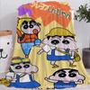 Manta Fofa do Crayon Shin Manta de Soneca para Crianças do Jardim de Infância Cobertor de Cama Dormitório de Estudante Cama Cama Manta de Cama Uso Duplo