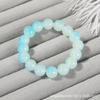 Blush gradiente bicolor gelo através da placa de cordão para brincar com miçangas torção manual pulseira de cristal de vidro mercado noturno pitoresco barraca atacado