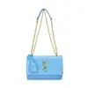 Bolso Cruzado de Hombro con Cadena de Letras Estilo Nuevo 2026, Bolso Cuadrado Pequeño de Alta Gama, Bolso de Charol Brillante para Axila para Mujer