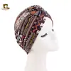 Gorro con Pañuelo de Cabeza de Moda Europeo y Americano, Turbante Elástico de Algodón, Gorro para Dormir, Gorro de Moda Tjm-412