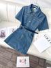 Novo Vestido Polo Jeans 2026 para Mulheres, Design Nicho de Verão, Estilo Retrô Francês, Vestido Petite