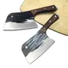 [Fabricante] cuchillo de cocina de acero inoxidable alas de pollo mango de madera patrón de martillo forjado cuchillo de cocina doméstico cuchillo especial para mujer cuchillo para rebanar