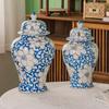 Yutong "Porcelana Hecha a Mano" por un Artista Veterano, Cerámica Pintada a Mano Pura Lujo Accesible Jarrón de Cerámica, Decoración de Entrada