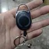 Tarjeta con ranura para pulgar cubierta protectora dura transparente carrete retráctil para insignia negro clip de mosquetón hebilla de fácil extracción