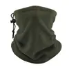 Protetor de pescoço quente de fleece para uso externo no inverno para homens e mulheres, polaina de pescoço de fleece para ciclismo e montanhismo, cobertura de cabeça e máscara facial à prova de vento e frio