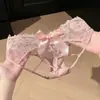 Ropa Interior de Encaje para Mujer 2026 Nuevo Lazo Francés Sexy Hueco Puro Deseo Bragas de Tiro Bajo para Chicas Venta al por Mayor
