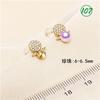 S925 Prata Agulha Pérola Brincos Acessórios Brincos de Pérola Brincos Brincos Animal Forma diy Real Banhado A Ouro