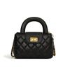 Bolso de Mano Clásico Estilo Chanel Bordado Acolchado Diamante 2024 Nueva Moda Versátil Cadena Hombro Bandolera