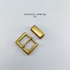 Fivela de Cinto Fashionável para Mulheres Dh2.5Cm em Liga de Zinco, Acessórios de Cinto Dourado Fosco, Conjunto de Duas Peças de Cabeças de Cinto