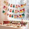 Decoraciones de ambiente, banderines, arreglos de aula de actividades y escena de clase, banderines de Navidad, estilo europeo y americano
