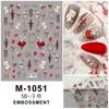 Pegatinas de Uñas con Relieve Mariposa Estilo Nacional Dibujos Animados Navidad Florales Pegatinas para Uñas de Niños Diario Funda de Teléfono Móvil Maquillaje DIY