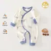 Ropa para Recién Nacidos de Primavera y Otoño 0-6 Meses Algodón Puro Clase A Body de Bebé Otoño e Invierno Prenda Base Pelele para Bebé Cuatro Estaciones