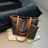 Bolsa transversal bolsa feminina 2025 nova moda simples europeia e americana retrô impressão de letras bolsa de ombro bolsa tote portátil