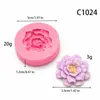 C1024 Molde de Silicona Molde de Silicona para Azúcar Flor Molde de Decoración Bk