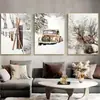 Pintura de Lienzo Tríptico para Sala de Estar y Dormitorio, Pintura Decorativa Estilo Chino sobre Lienzo al Óleo de Alta Definición, Arte de Pared, Personalización del Cliente