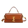 Nova Bolsa Pequena de Luxo para Mulheres 2026, Bolsa Quadrada Pequena da Moda Versátil em Couro Envernizado, Bolsa de Mão Elegante, Bolsa de Ombro e Transversal