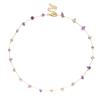 Moda europeia e americana popular colar de pedra natural design de nicho personalidade versátil retro colar de cristal de cascalho para mulheres