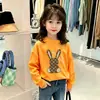 Camiseta de moda de algodón puro para niñas, manga larga, nuevo estilo primavera y otoño 2026, top versátil casual ins, camiseta básica para niños, moderna