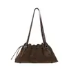Bolso de Hombro Versátil de Moda Vintage para Mujer 2025 Invierno Nuevo Diseño Plegado Elegante Bolso de Mano Bolso de Hombro