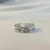 Anillo de Cachorro Lindo y Juguetón para Mujer, Líneas Geométricas, Simple y Versátil, Anillo Abierto Apilable, Anillo de Dedo Índice Trendy Estilo Ins