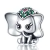 2025 Panjia Dora Nuevo Colgante de Aleación de Venta Caliente Transfronteriza Elefante con Cuentas Papas Fritas Accesorios DIY Joyería