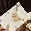 Nuevo Llavero Lindo Oso Kat Dibujo Animado Colgante para Mochila Estudiantil Regalo Accesorios para Diario