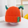Chapéu de Outono e Inverno para Bebê Super Fofo Chapéu de Lã em Forma de Dinossauro Inverno Chapéu de Malha Quente para Meninos e Meninas