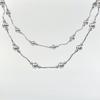 Collar de Diseño Único en Gris con Flor de Nube, Cadena para Clavícula, Lujo Ligero, Cadena para Suéter de Alta Gama para Mujer