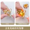 Lámpara de Linterna con Borla de Aleación Nueva Primavera, Pasador Brillante para Mujeres, Accesorios Hanfu de Estilo Antiguo, Adorno para el Cabello de Tendencia Nacional