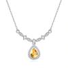 Cadena de plata de ley S925 para clavícula Josephine personalidad no se desvanece collar colgante de piedra de cristal natural libro rojo pequeño explosiones