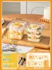 Caja cuadrada desechable transparente para mousse de pastel, paquete para postres, horneado, tiramisú, lasaña, grado alimenticio